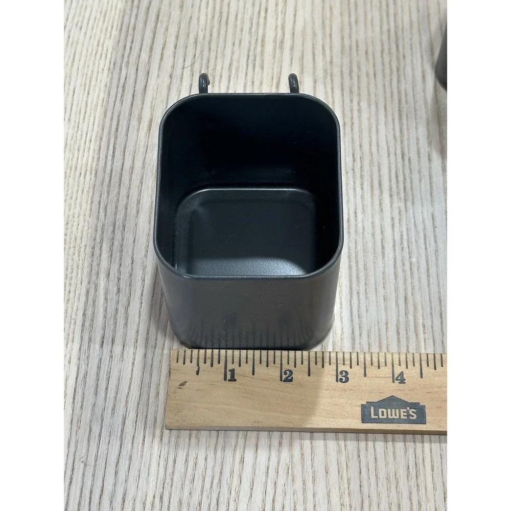 Ikea Skadis Steel Container Storage Gray for Pegboard 503.216.35 SKADIS Pair